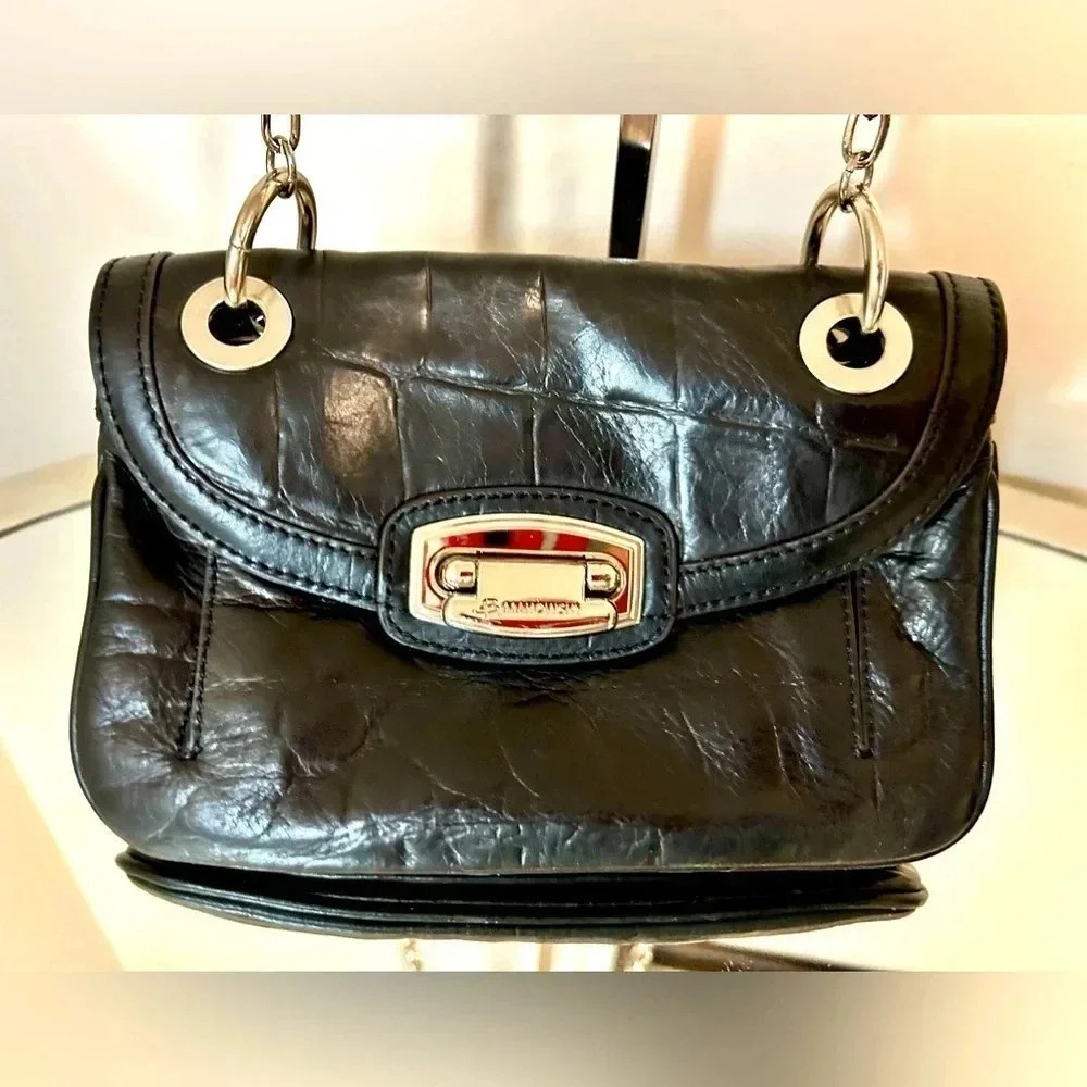 Gently Used B.MAKOWSKY Black Leather Crossbody